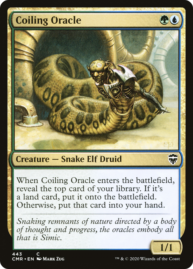 Coiling Oracle (CMR-443) [Commander Legends] Foil
