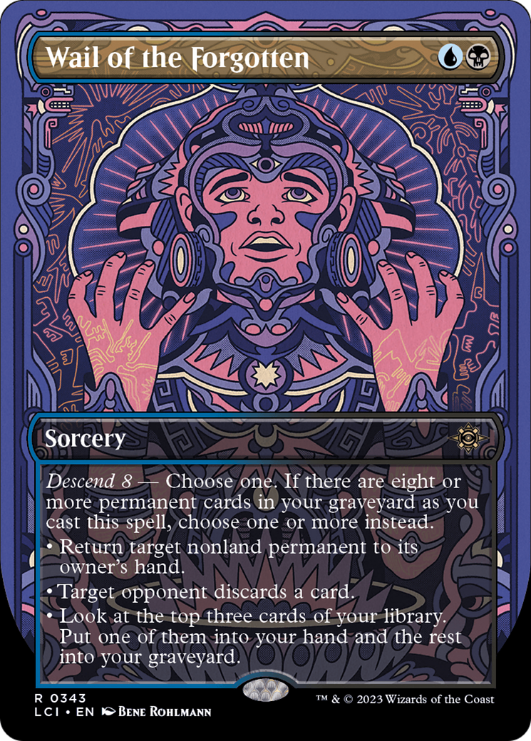 Wail of the Forgotten (LCI-343) [The Lost Caverns of Ixalan] (Borderless) Foil