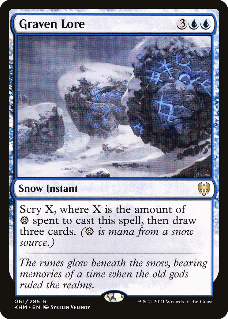 Graven Lore (KHM-061) [Kaldheim]: (snow)