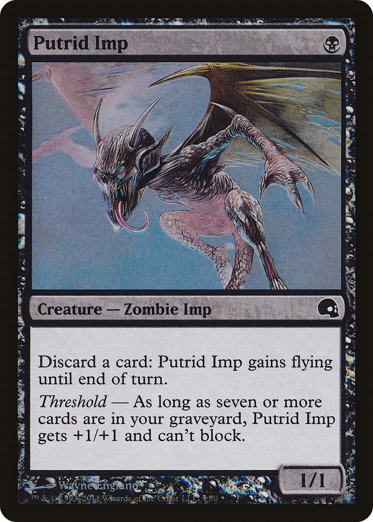 Putrid Imp (GRV-001) [Premium Deck Series: Graveborn] Foil