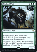 Wicked Wolf (PRE-181S) [Throne of Eldraine Promos] Foil