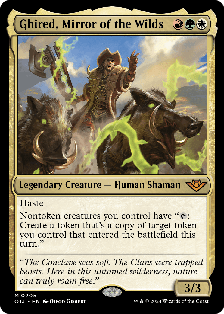 Ghired, Mirror of the Wilds (OTJ-205) [Outlaws of Thunder Junction] Foil