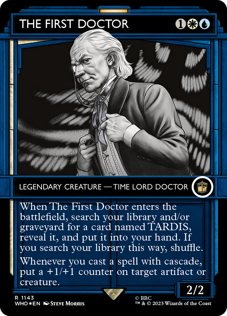 The First Doctor (WHO-1143) [Doctor Who]: (Showcase) (Borderless) Foil