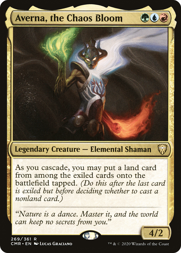 Averna, the Chaos Bloom (CMR-269) [Commander Legends] Foil