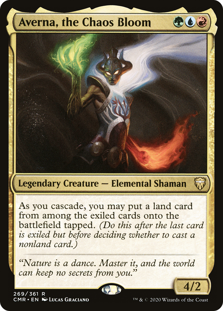 Averna, the Chaos Bloom (CMR-269) [Commander Legends] Foil