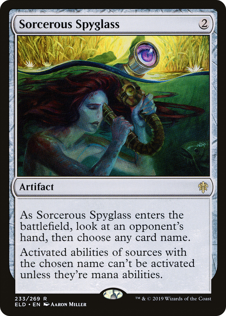 Sorcerous Spyglass (ELD-233) [Throne of Eldraine] Foil