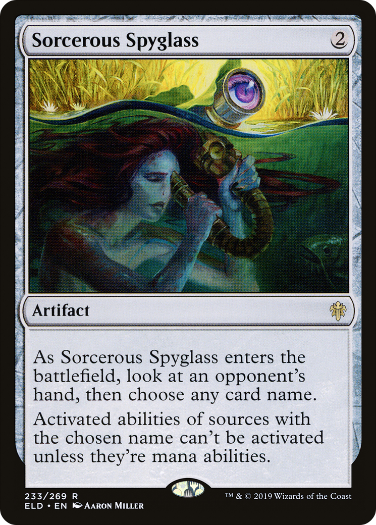 Sorcerous Spyglass (ELD-233) [Throne of Eldraine]