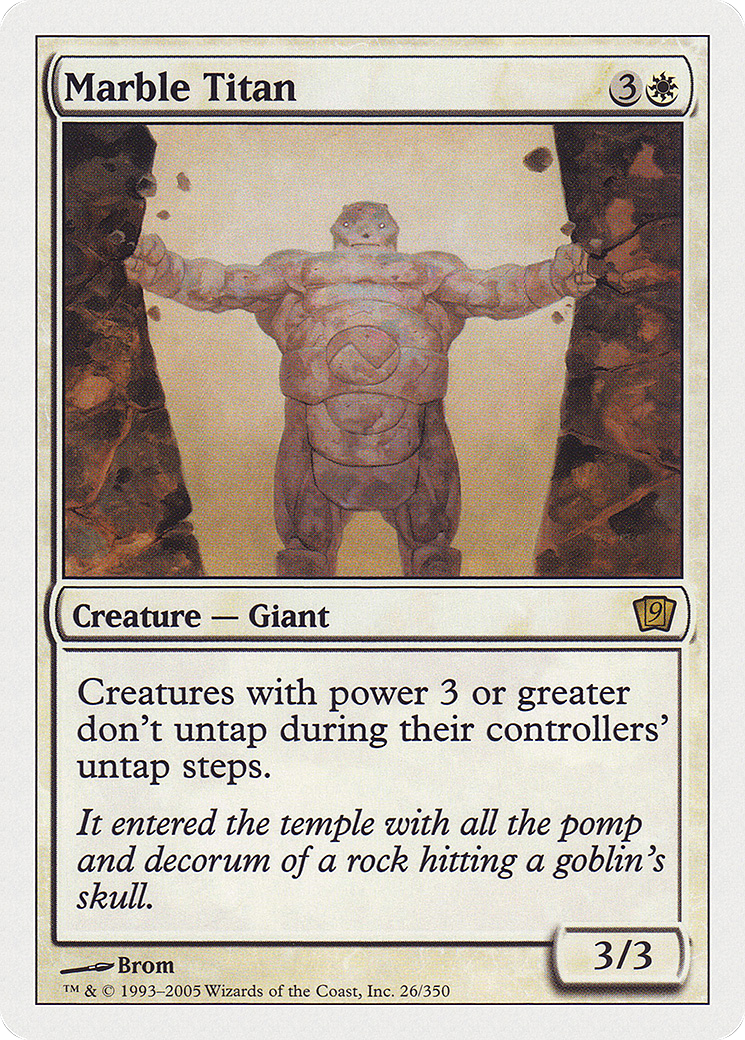 Marble Titan (9ED-026) [9th Edition] Foil