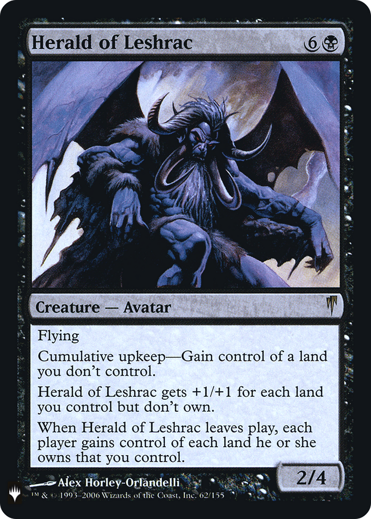 Herald of Leshrac (LIST-CSP-62) [The List] Foil