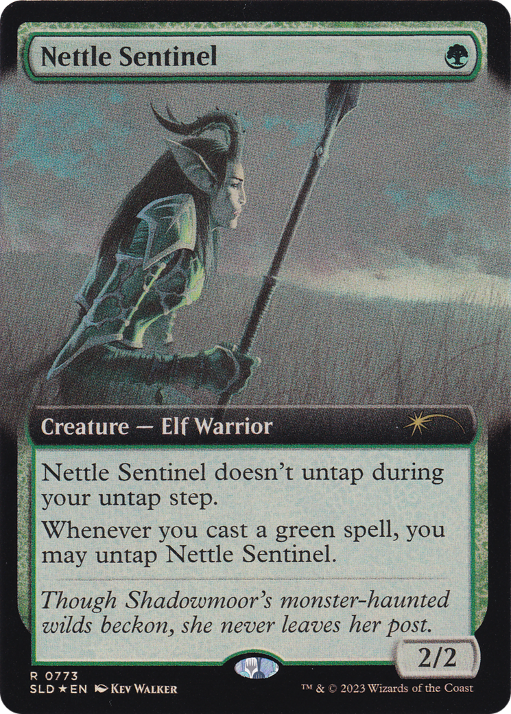 Nettle Sentinel (Extended Art) (SLD-773) [Secret Lair Drop] Foil