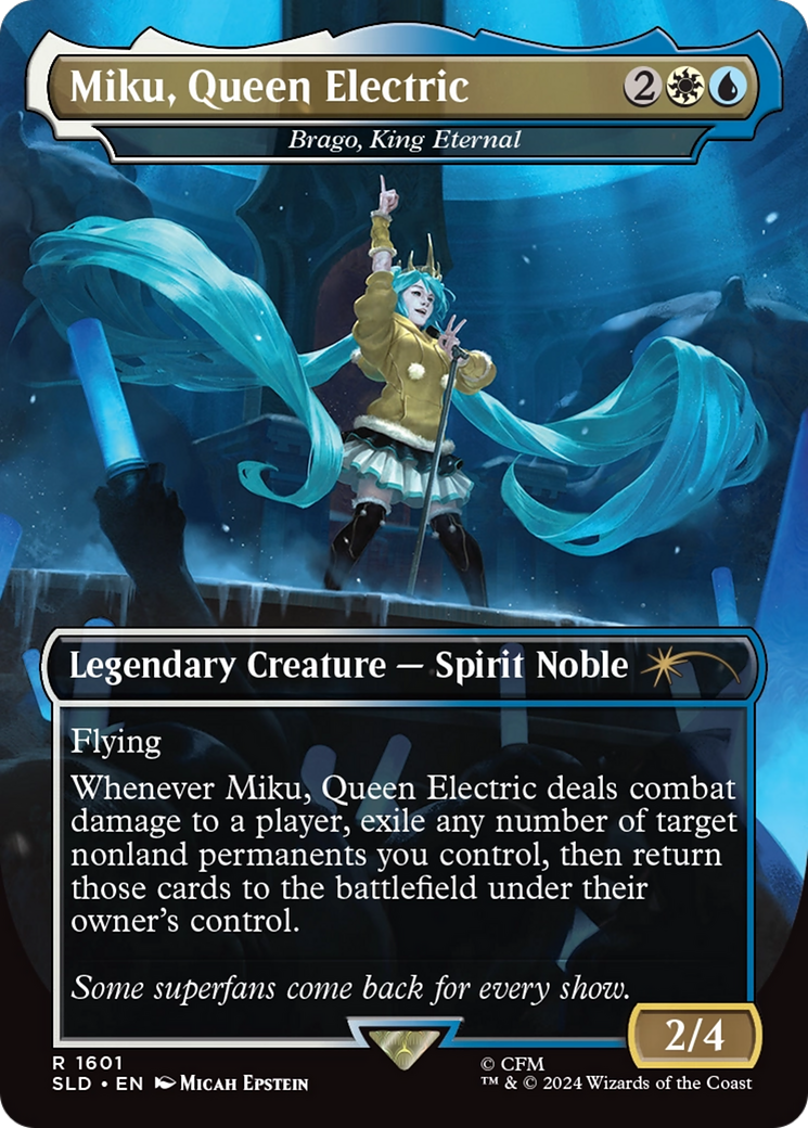 Brago, King Eternal (SLD-1601) [Secret Lair Drop] / Miku, Queen Electric (Borderless)