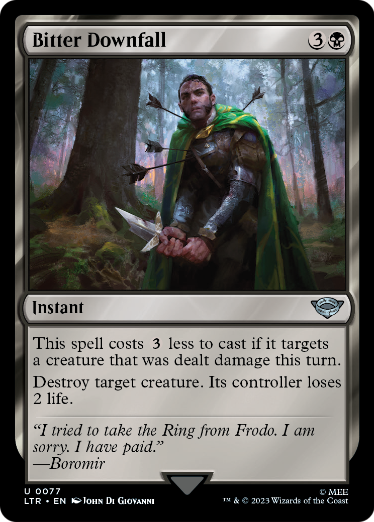 Bitter Downfall (LTR-077) [The Lord of the Rings: Tales of Middle-earth]