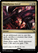 Treacherous Greed (MKM-237) [Murders at Karlov Manor] Foil