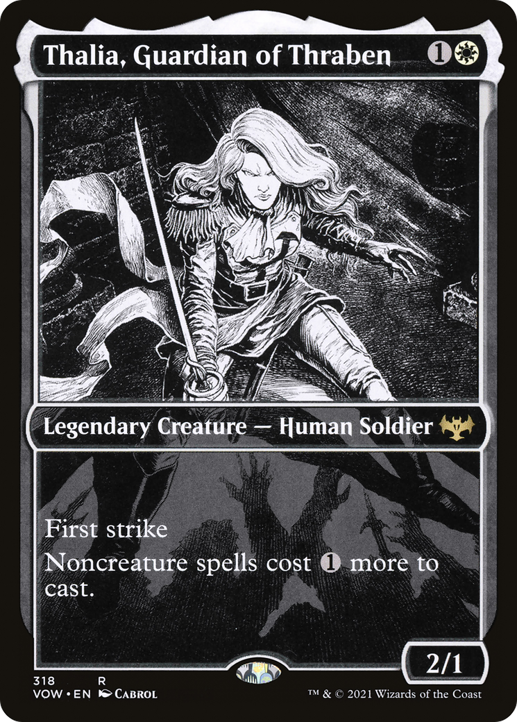 Thalia, Guardian of Thraben (VOW-318) (Showcase) [Innistrad: Crimson Vow]
