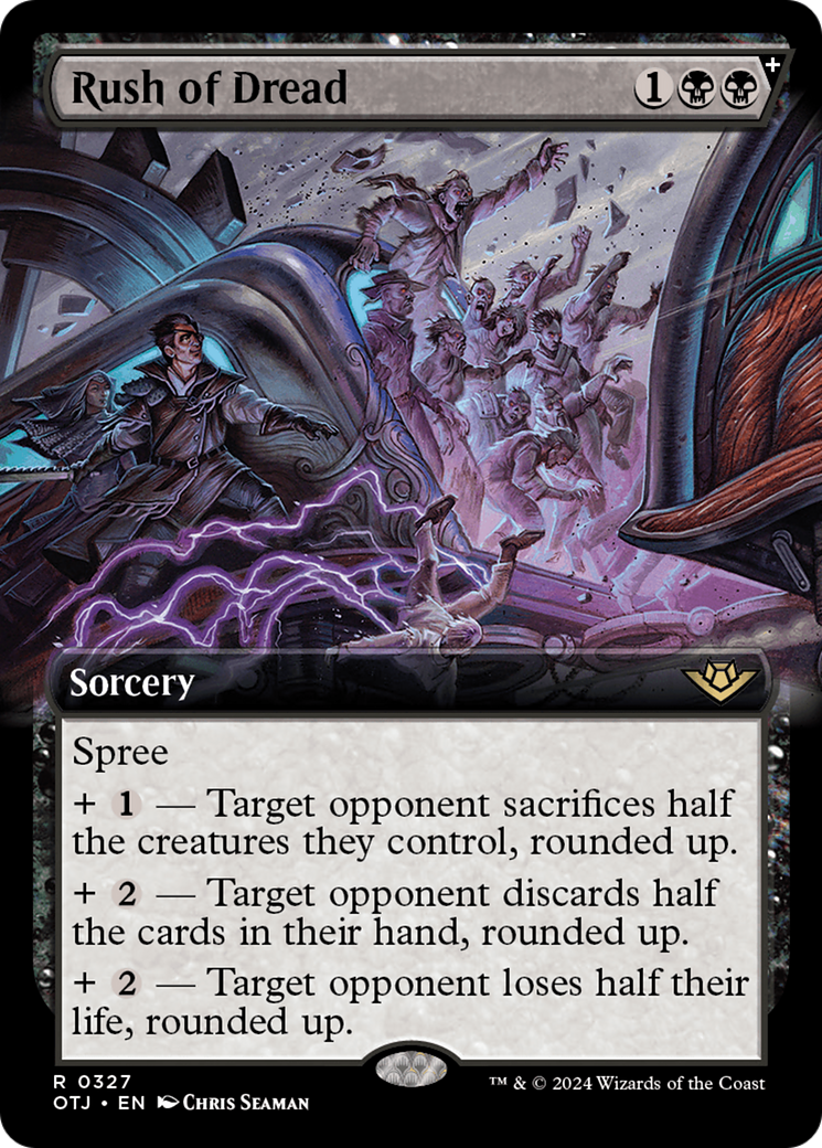 Rush of Dread (OTJ-327) [Outlaws of Thunder Junction]: (Extended Art, spree)