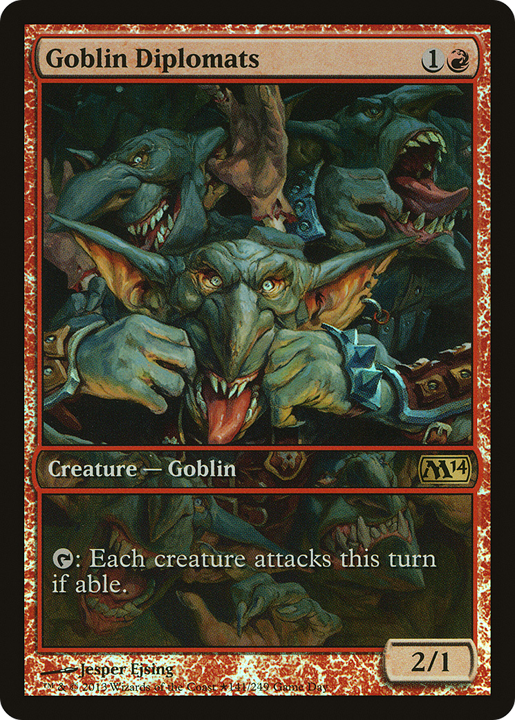 Goblin Diplomats (GAME-141★) [Magic 2014 Promos] Foil
