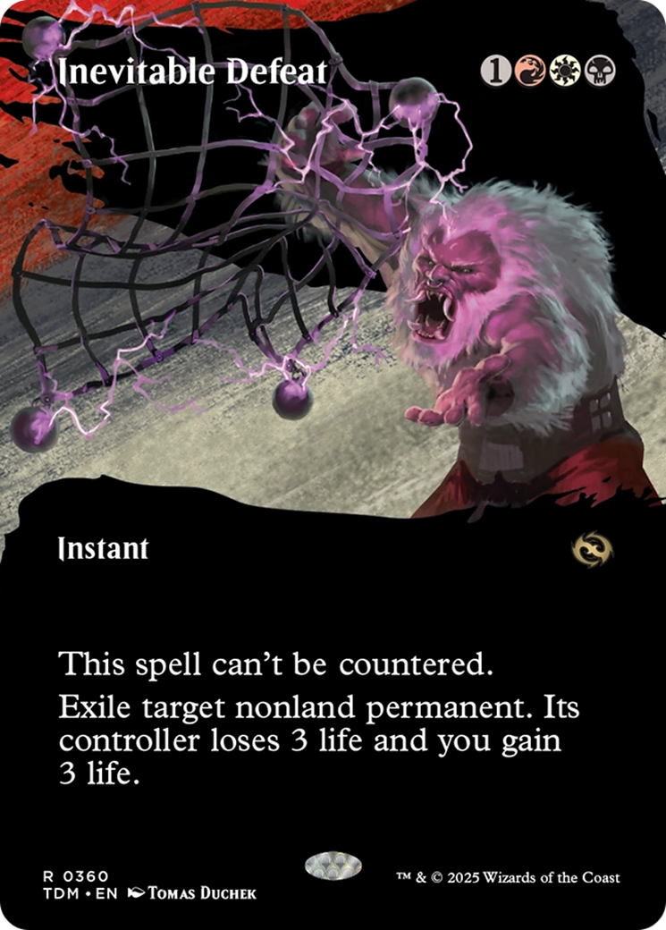 Inevitable Defeat (TDM-360) [Tarkir: Dragonstorm]: (Showcase) (Borderless)