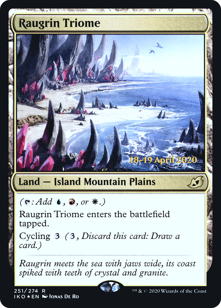 Raugrin Triome (PRE-251S) [Ikoria: Lair of Behemoths Promos] Foil