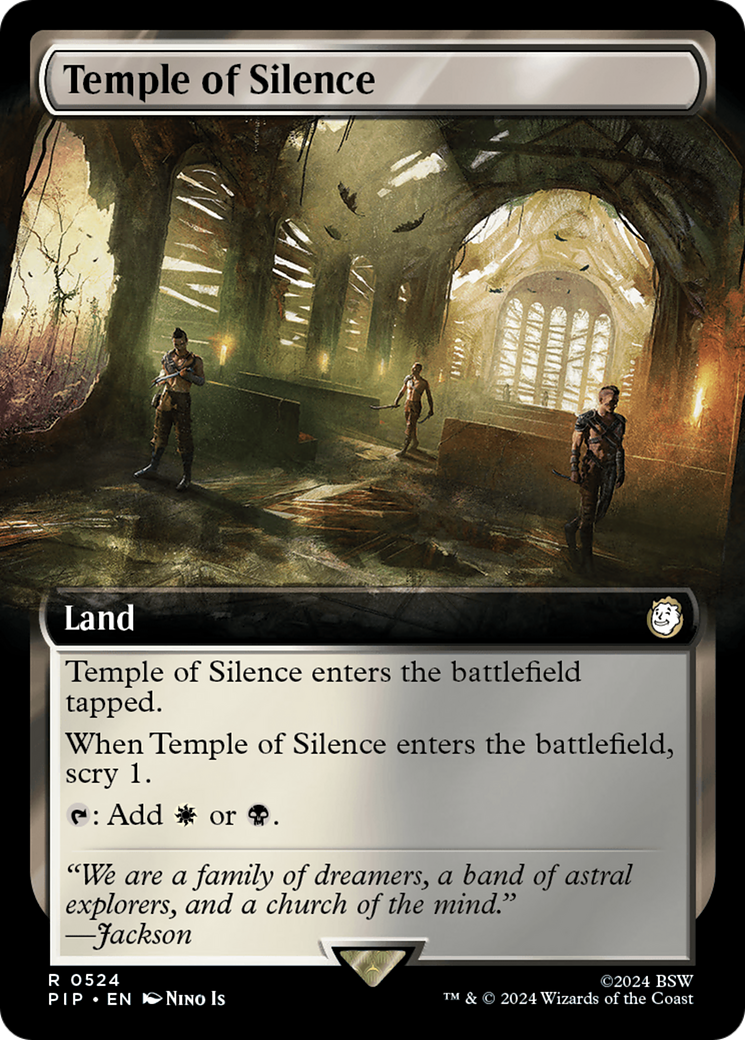 Temple of Silence (PIP-524) [Fallout]: (Extended Art) Foil