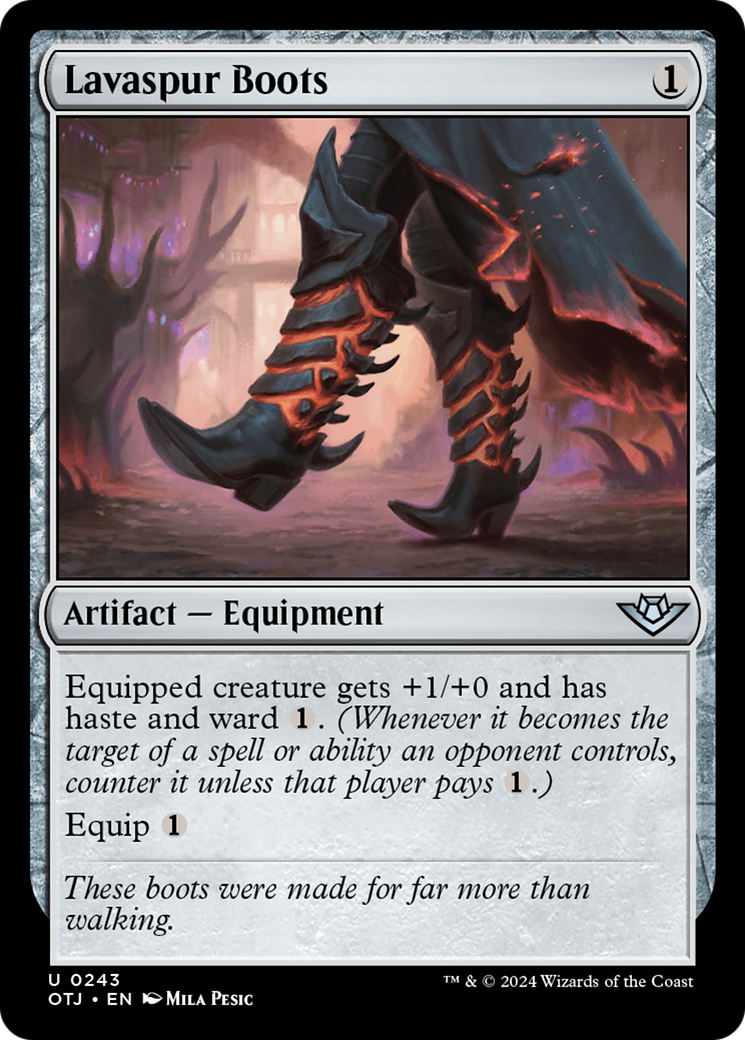 Lavaspur Boots (OTJ-243) [Outlaws of Thunder Junction]