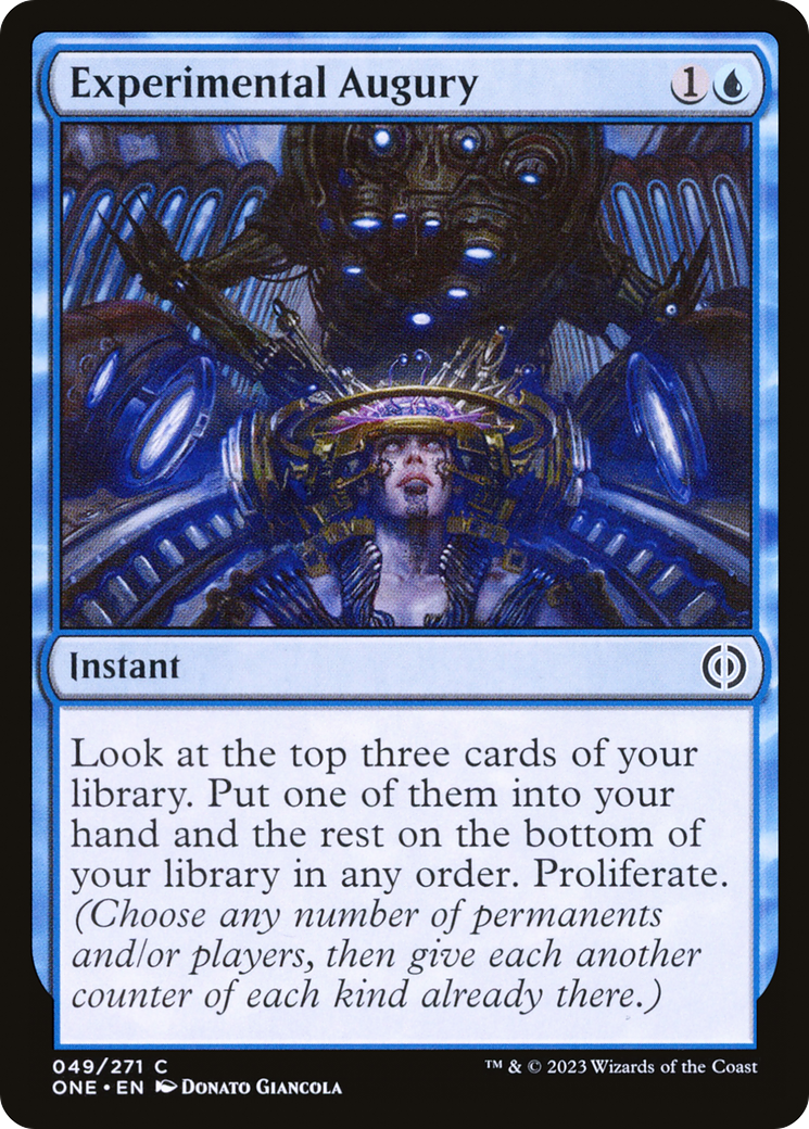 Experimental Augury (ONE-049) [Phyrexia: All Will Be One] Foil