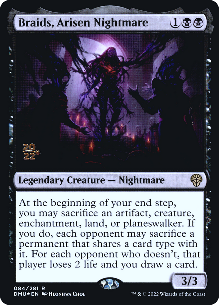 Braids, Arisen Nightmare (PRE-084) [Dominaria United Promos] Foil