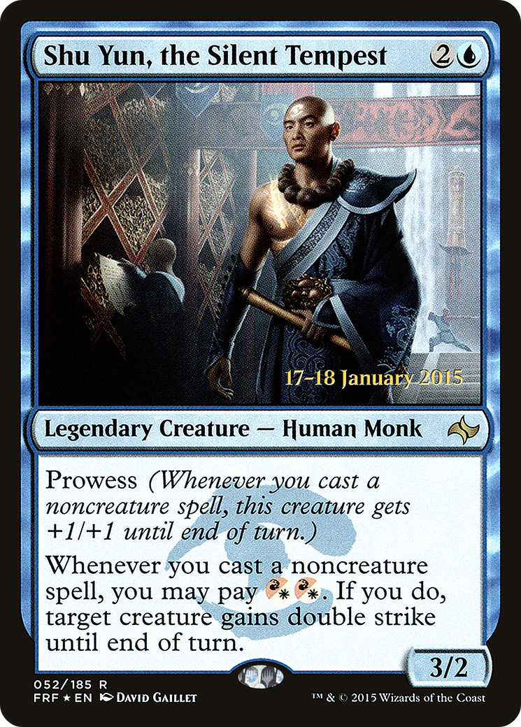 Shu Yun, the Silent Tempest (PRE-52S) [Fate Reforged Promos] Foil