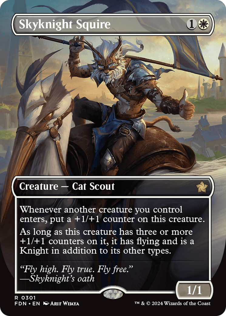 Skyknight Squire (FDN-301) [Foundations] (Borderless)