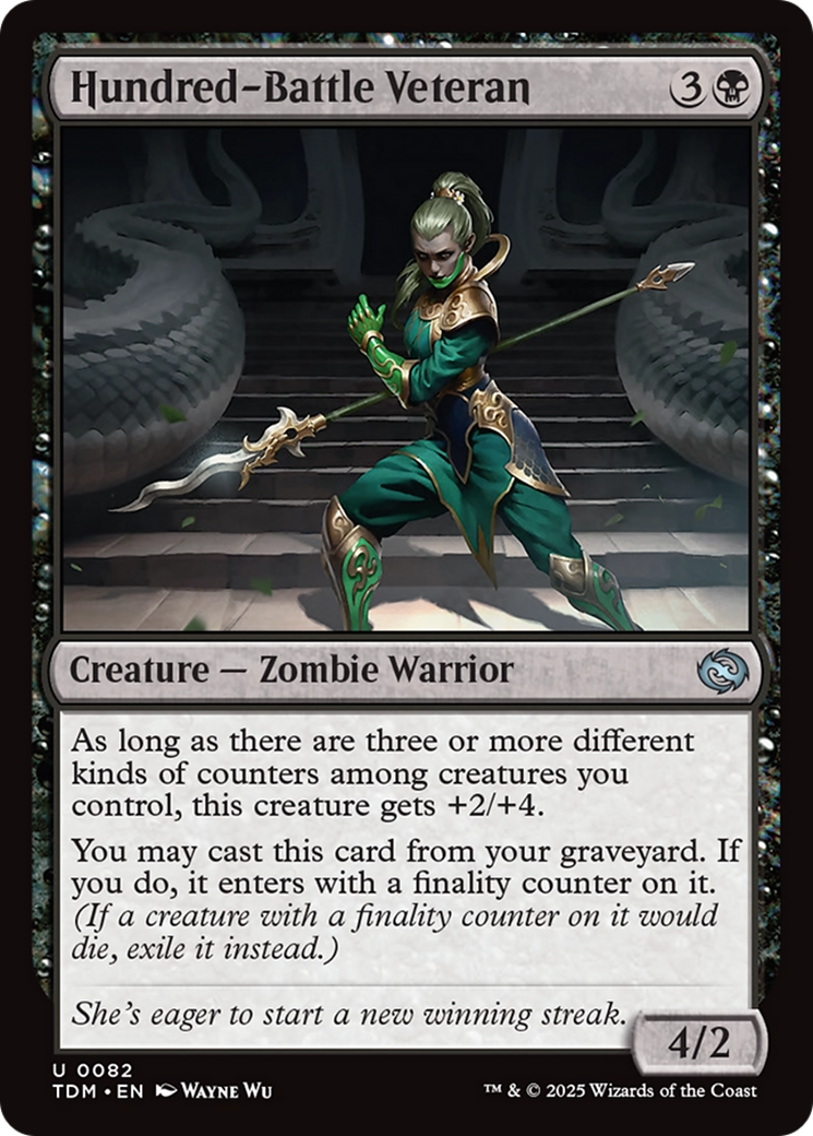 Hundred-Battle Veteran (TDM-082) [Tarkir: Dragonstorm] Foil