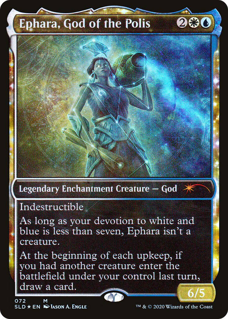 Ephara, God of the Polis (SLD-072) [Secret Lair Drop]: (enchantment, Showcase) Foil