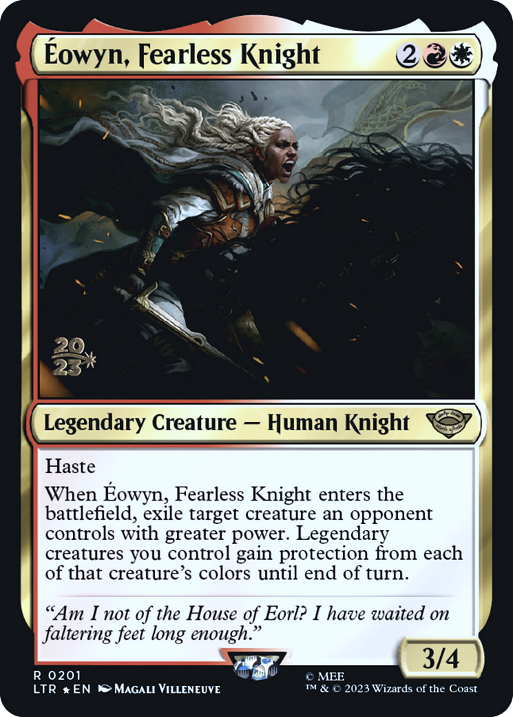 Éowyn, Fearless Knight (PRE-201S) [Tales of Middle-earth Promos] Foil