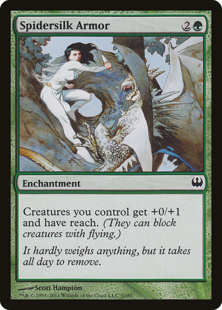 Spidersilk Armor (DDG-032) [Duel Decks: Knights vs. Dragons]