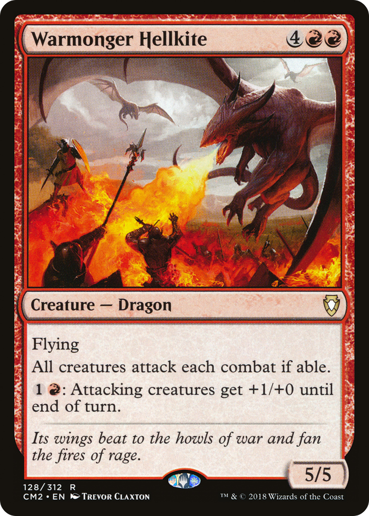 Warmonger Hellkite (CM2-128) [Commander Anthology Volume II]