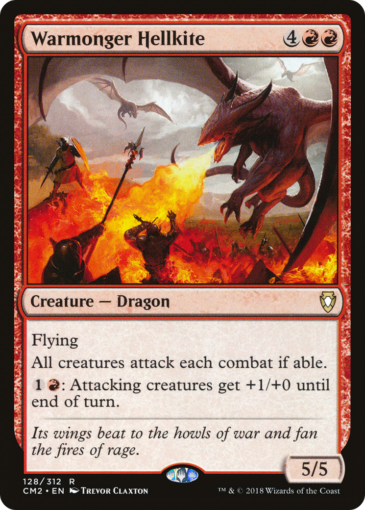 Warmonger Hellkite (CM2-128) [Commander Anthology Volume II]