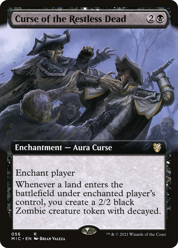 Curse of the Restless Dead (MIC-056) [Midnight Hunt Commander]: (Extended Art)