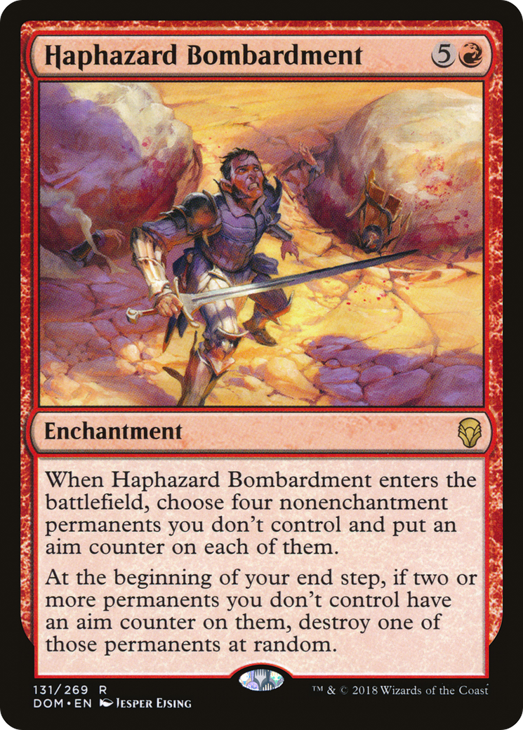 Haphazard Bombardment (DOM-131) [Dominaria] Foil