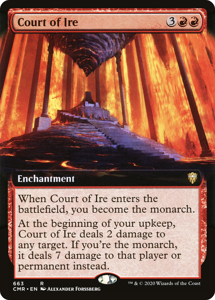 Court of Ire (Extended Art) (CMR-663) [Commander Legends]