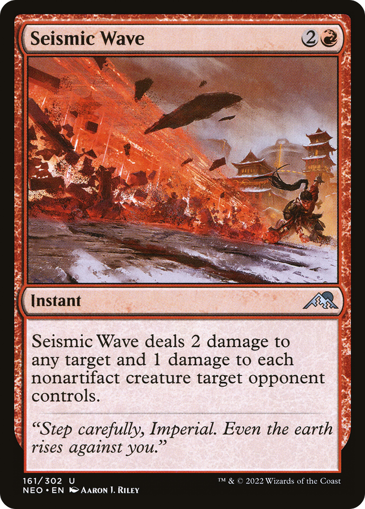 Seismic Wave (NEO-161) [Kamigawa: Neon Dynasty] Foil