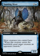 Taunting Sliver (CMM-759) [Commander Masters]: (Extended Art) Foil