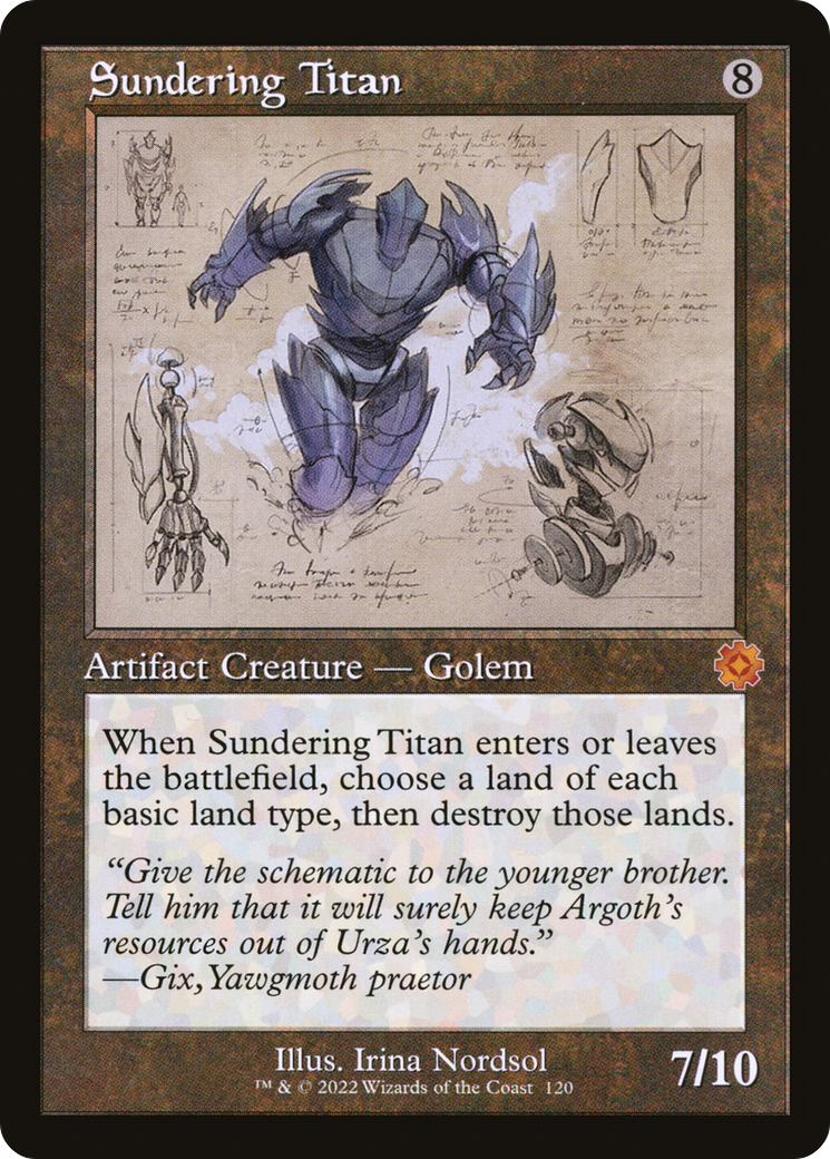 Sundering Titan (BRR-120) [The Brothers' War Retro Artifacts]