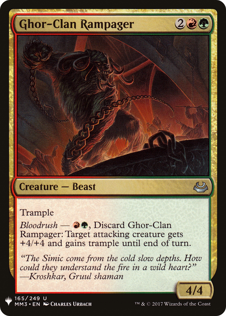 Ghor-Clan Rampager (LIST-MM3-165) [The List]