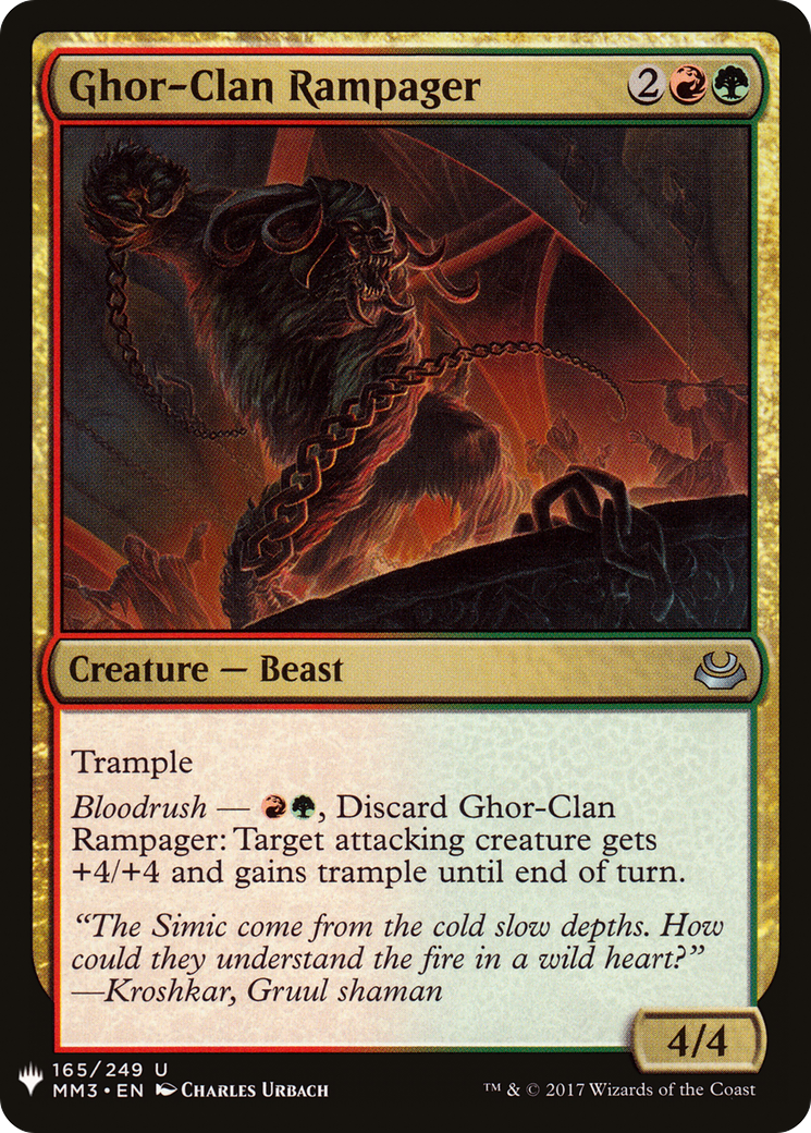 Ghor-Clan Rampager (LIST-MM3-165) [The List]