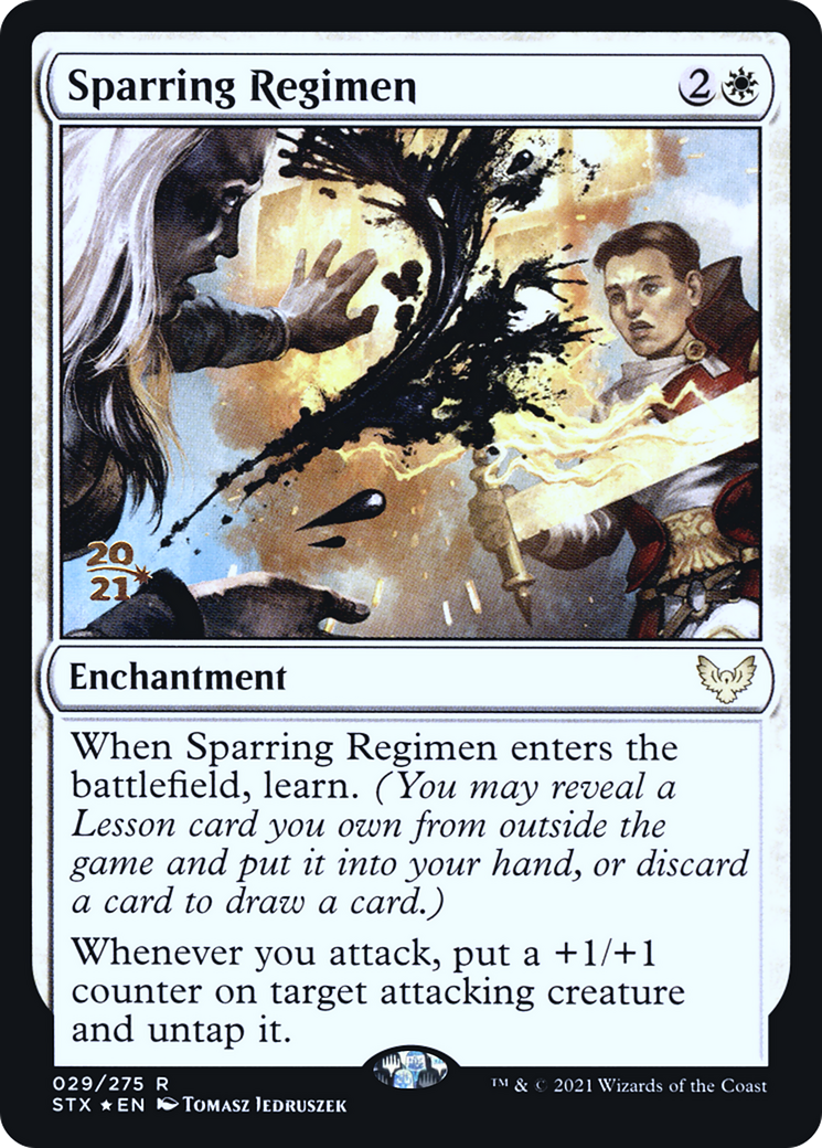Sparring Regimen (PRE-29S) [Strixhaven: School of Mages Promos] Foil