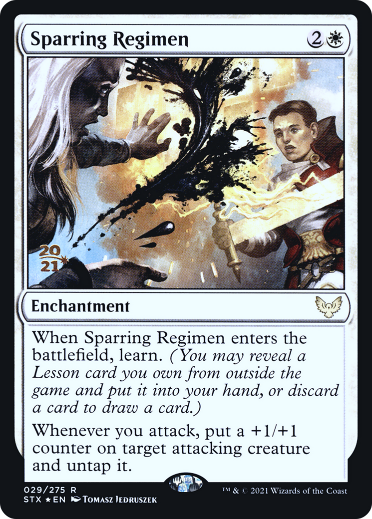 Sparring Regimen (PRE-29S) [Strixhaven: School of Mages Promos] Foil