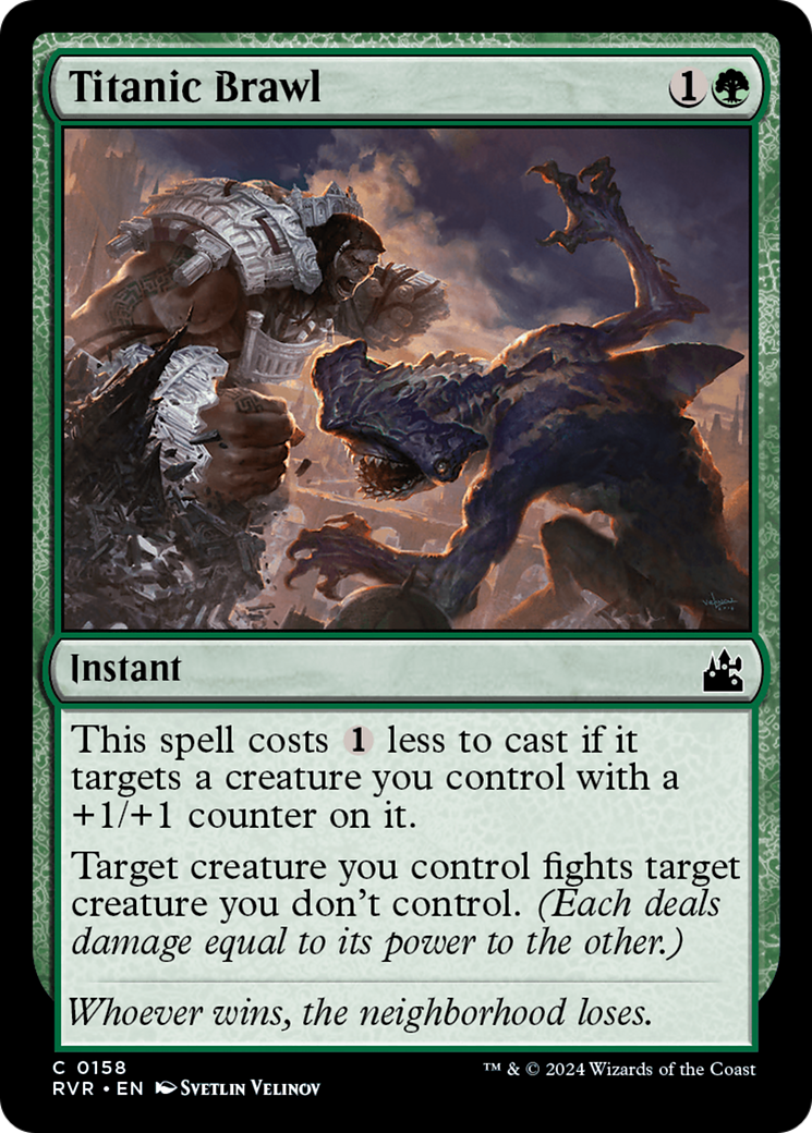 Titanic Brawl (RVR-158) [Ravnica Remastered] Foil