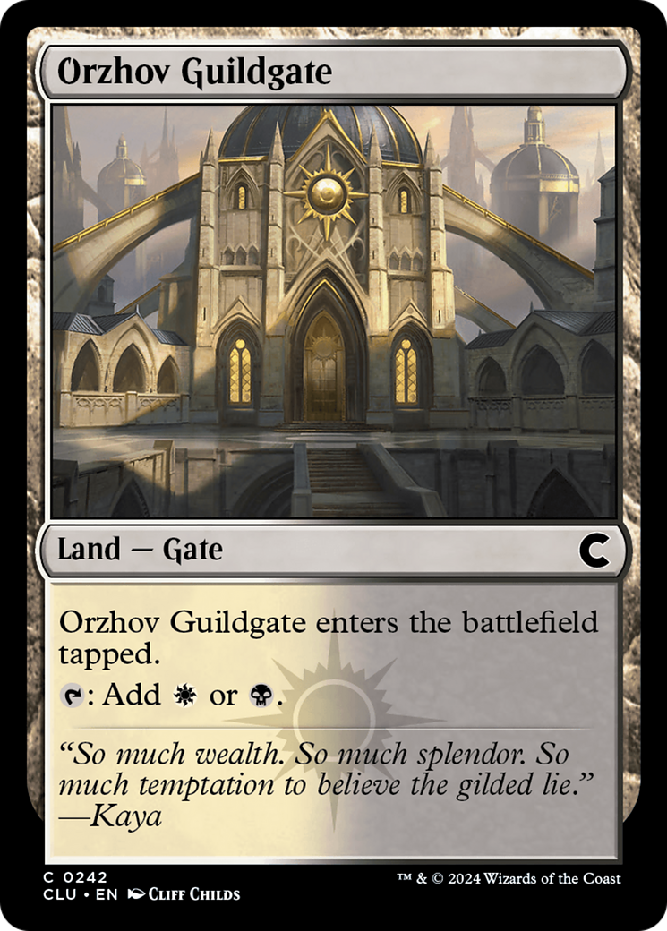 Orzhov Guildgate (CLU-242) [Ravnica: Clue Edition]