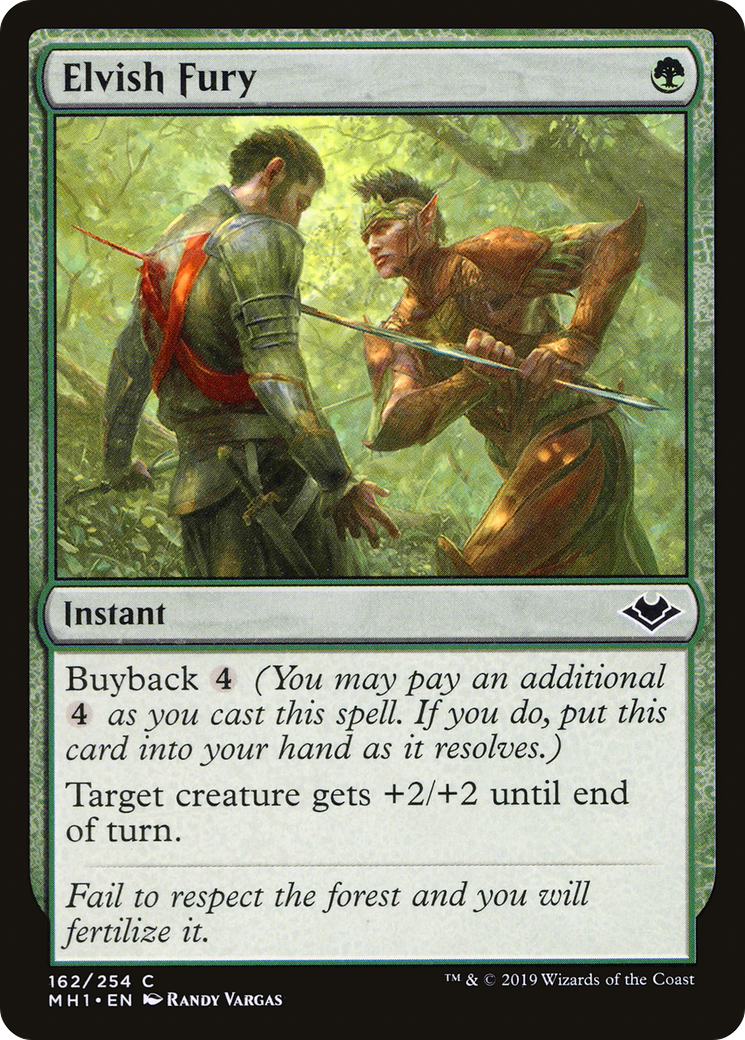 Elvish Fury (MH1-162) [Modern Horizons] Foil
