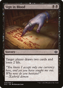 Sign in Blood (DD3-049) [Duel Decks Anthology: Garruk vs. Liliana]
