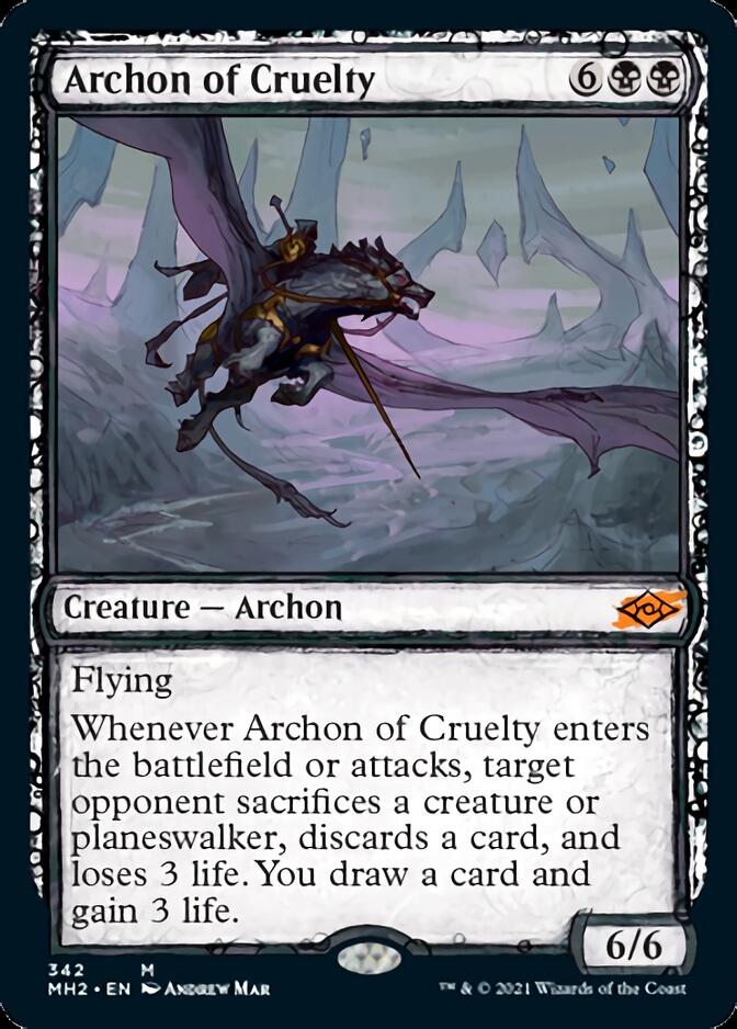 Archon of Cruelty (MH2-342) [Modern Horizons 2]: (Showcase)