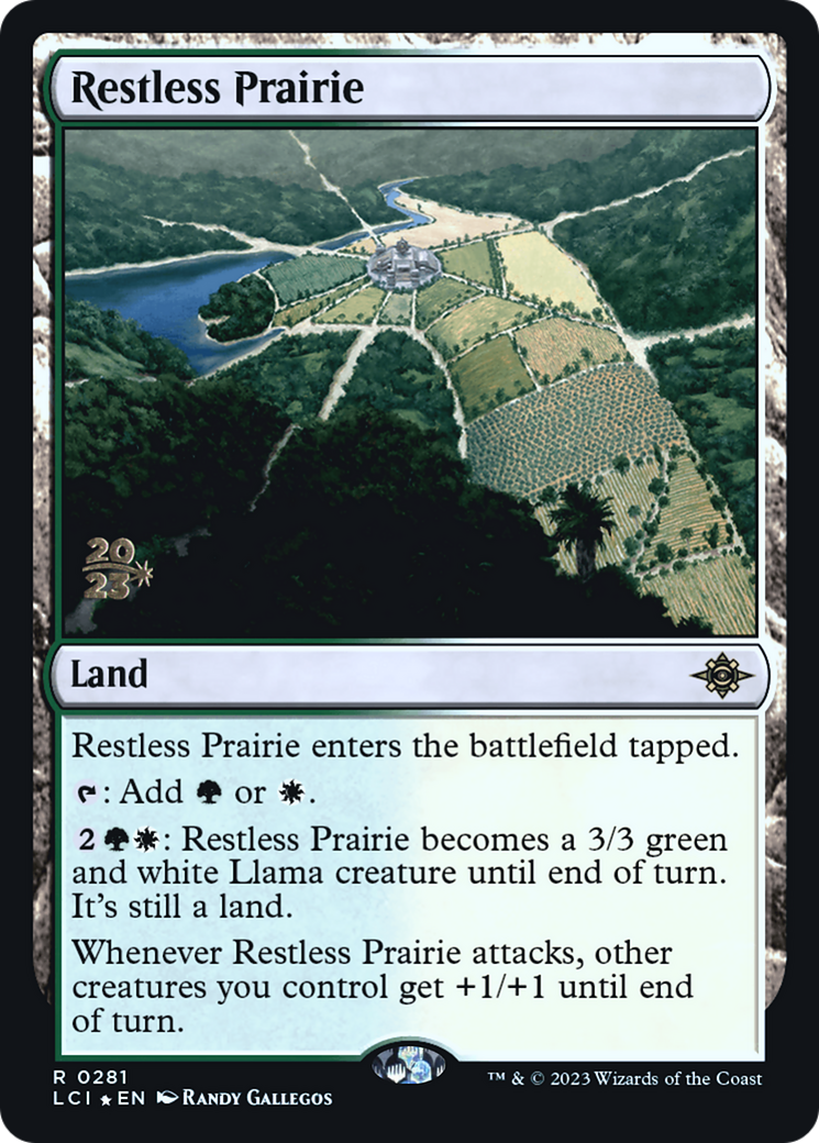 Restless Prairie (PRE-281S) [The Lost Caverns of Ixalan Promos] Foil